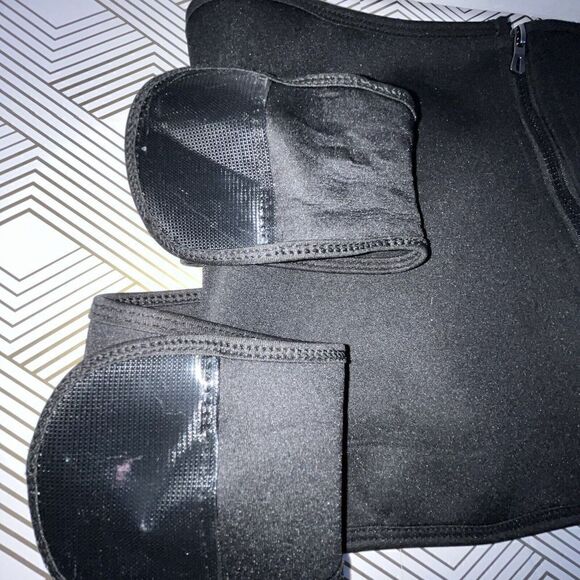 Women's Double Belt Waist Trainer Size XXL Black EUC - Picture 3 of 9
